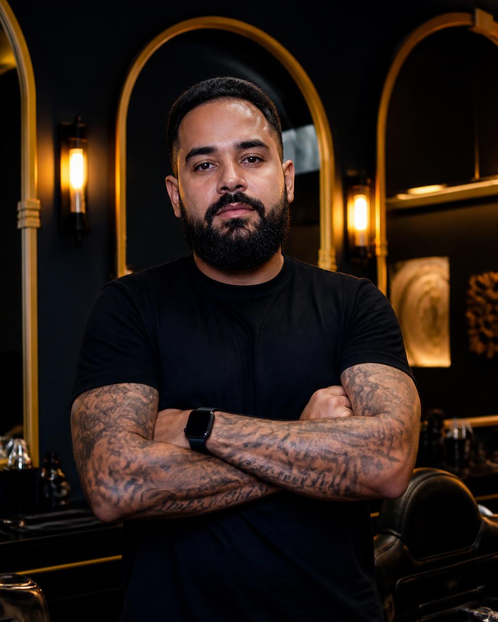Mauricio, barbeiro da Jota's Barber